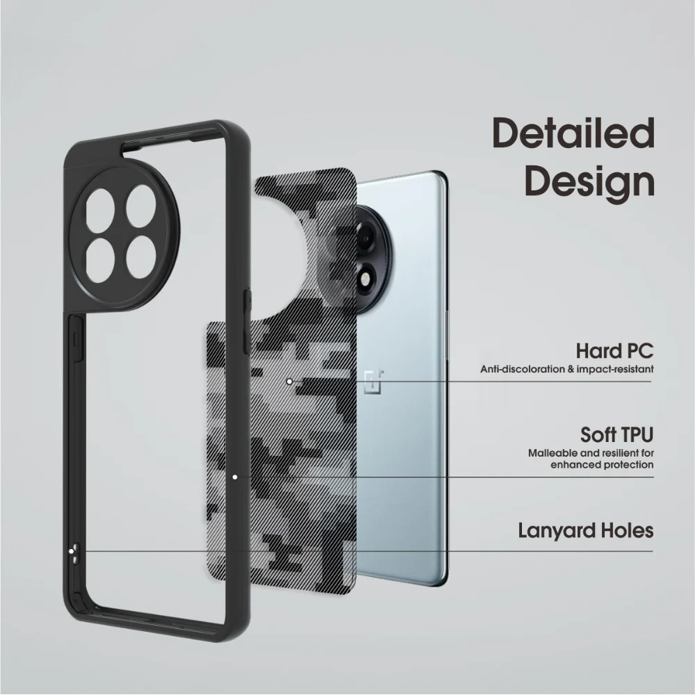 OnePlus 11 - Transparent Camouflage Shockproof Protective Case - Image 8