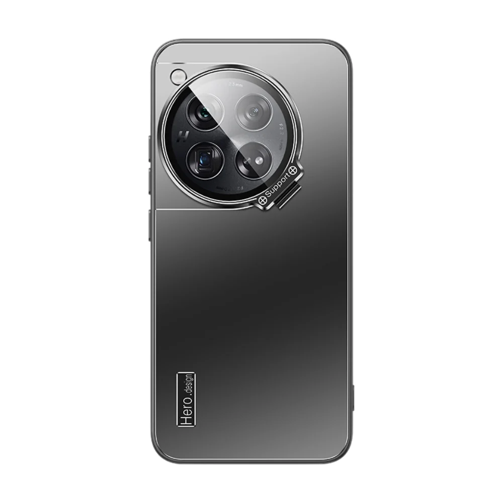 OnePlus 12 - Full Coverage Lens Stand Shockproof Protective Case - Image 2