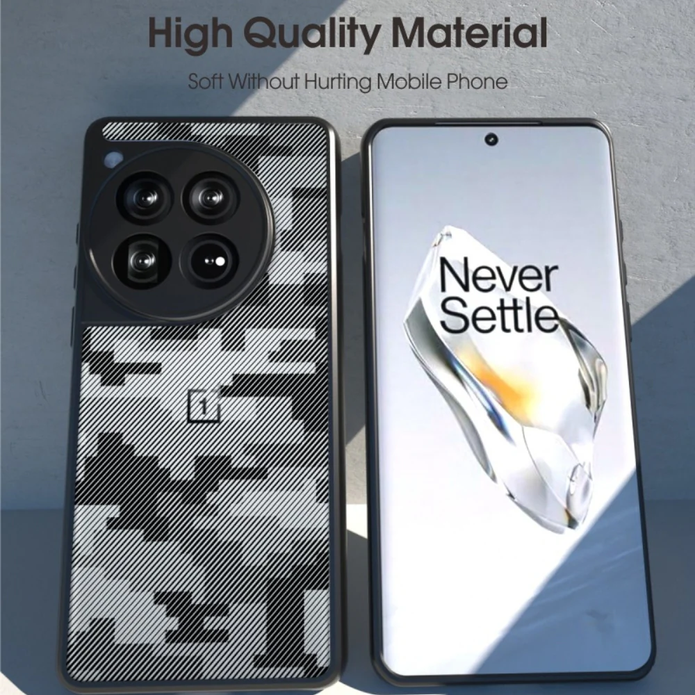 OnePlus 12 - Transparent Camouflage Shockproof Protective Case - Image 5