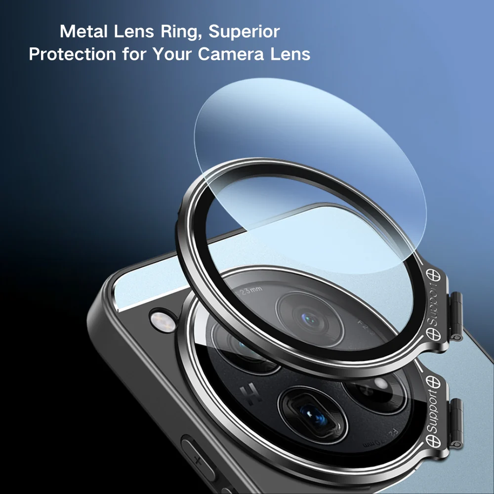 OnePlus 13 - Full Coverage Lens Stand Shockproof Protective Case - Image 5