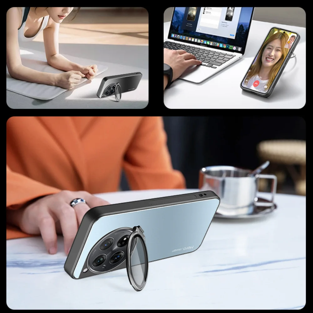 OnePlus 13 - Full Coverage Lens Stand Shockproof Protective Case - Image 7
