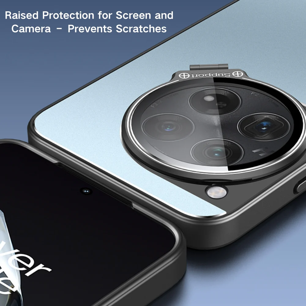 OnePlus 13 - Full Coverage Lens Stand Shockproof Protective Case - Image 8