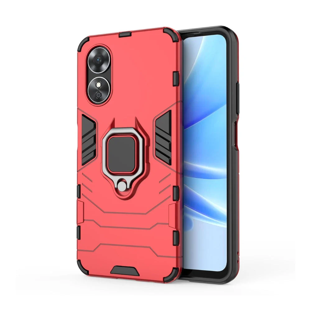 OPPO A18 / A38 4G - Heavy Duty Armor Case With Ring Holder Stand - Image 3