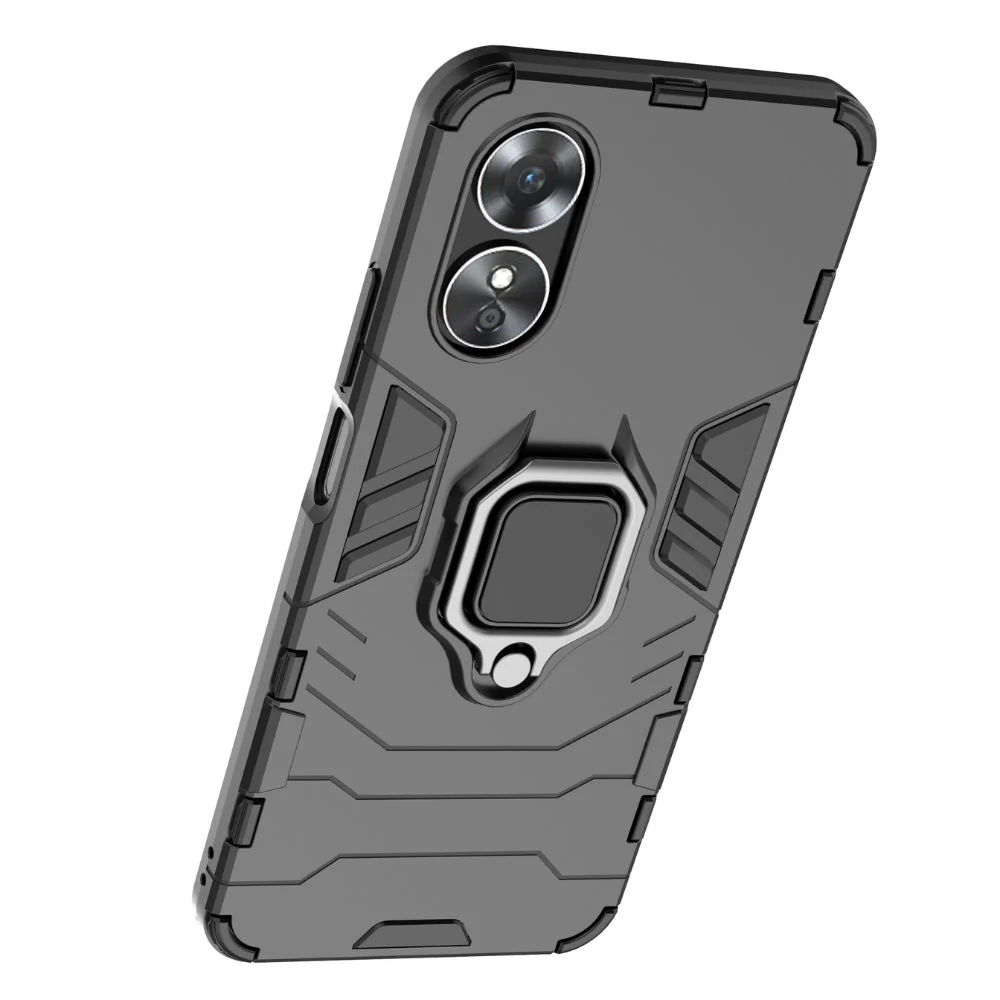 OPPO A18 / A38 4G - Heavy Duty Armor Case With Ring Holder Stand - Image 7
