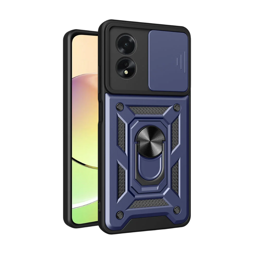OPPO A38 4G/A18 4G - Shockproof Armour Heavy Duty Phone Case with Ring Holder & Camera Protection - Image 3
