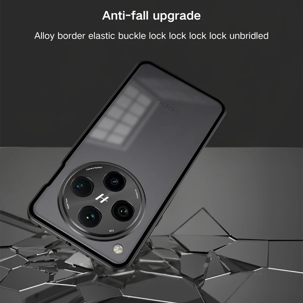 OPPO Find X7/Ultra - Metal Frame Frosted Magnetic Phone Case - Image 10