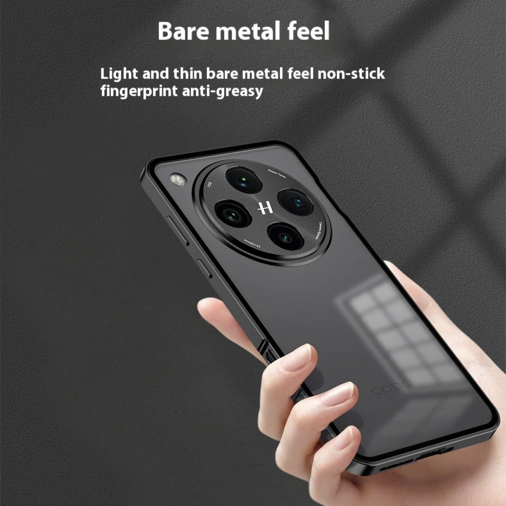 OPPO Find X7/Ultra - Metal Frame Frosted Magnetic Phone Case - Image 9