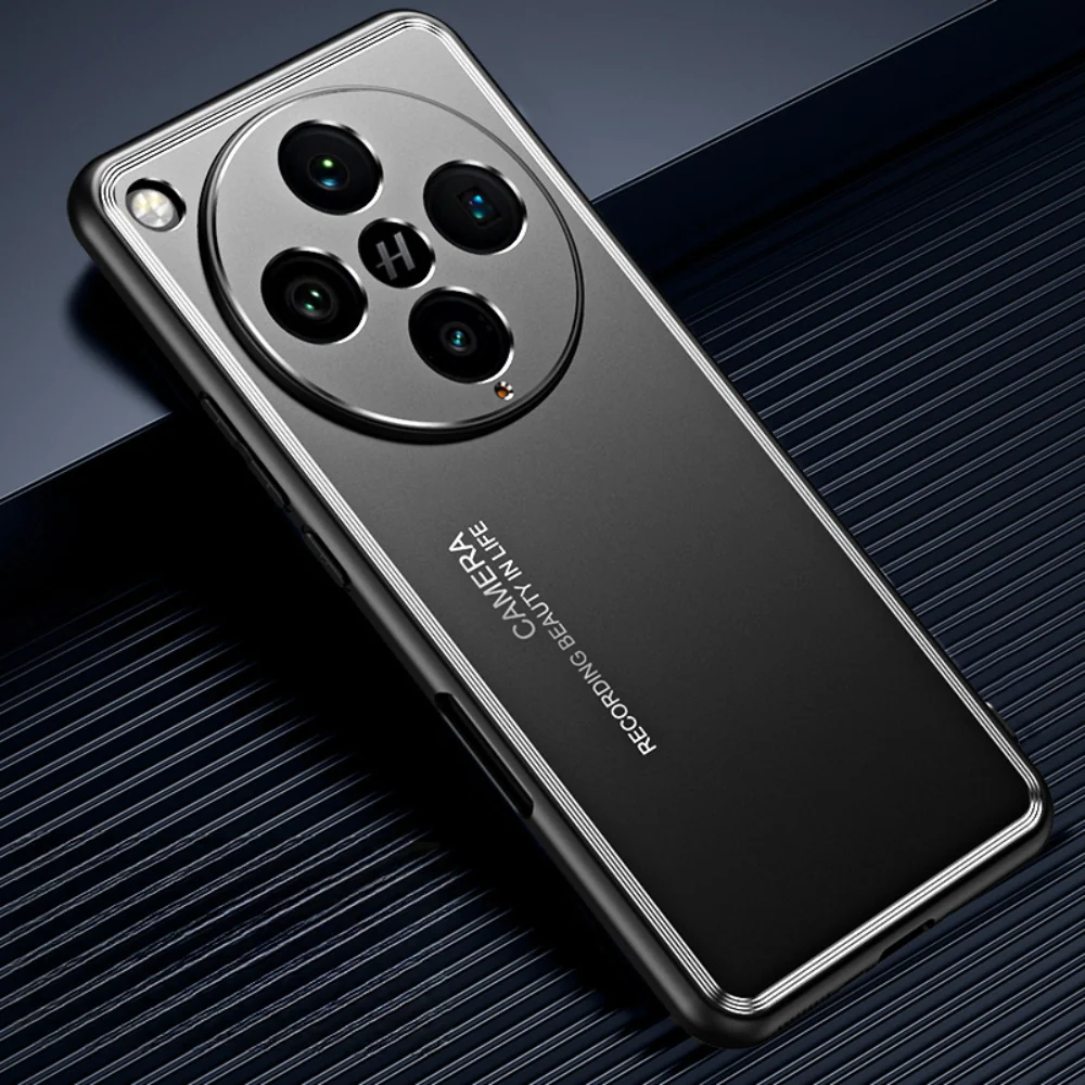 OPPO Find X7 / X7 Ultra - Metal Large Hole Lens Full Cover Soft Edge Anti Fall Case - Image 2