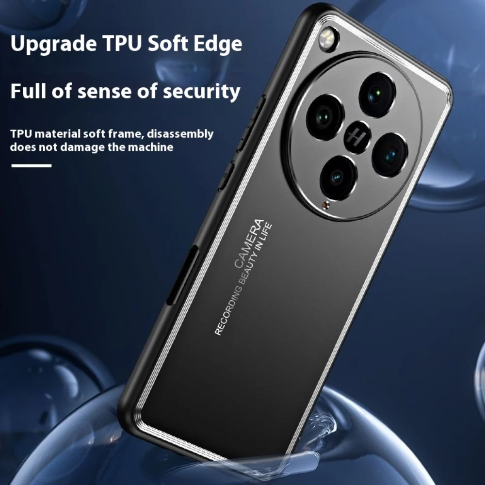 OPPO Find X7 / X7 Ultra - Metal Large Hole Lens Full Cover Soft Edge Anti Fall Case - Image 9