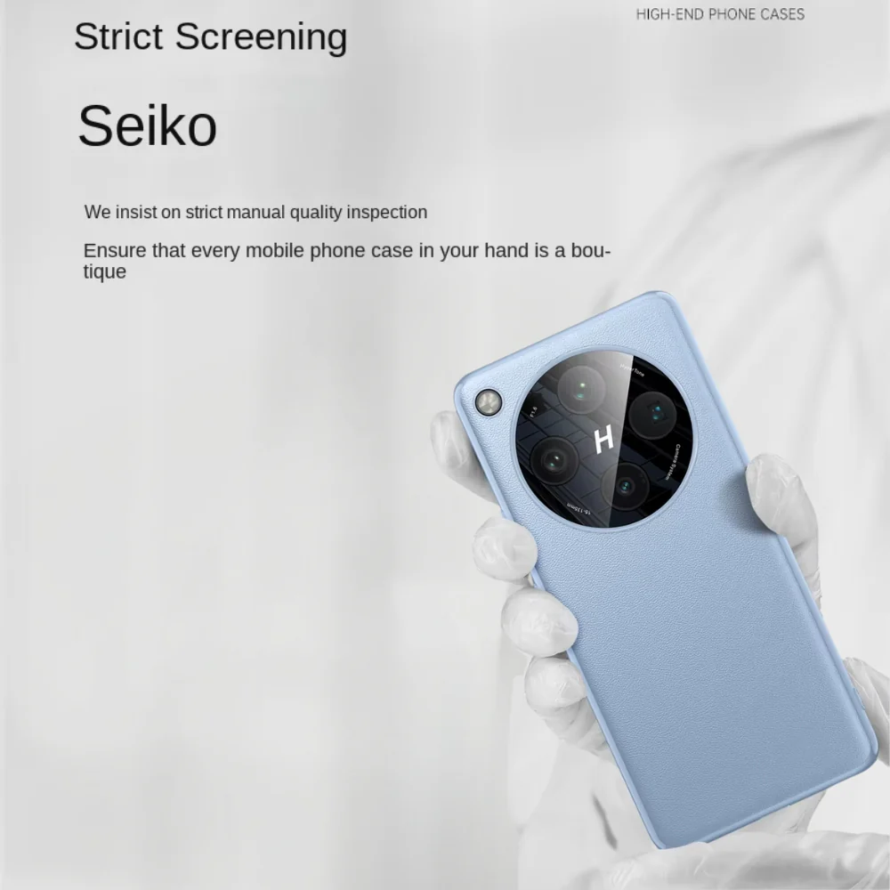 OPPO Find X8 Pro - Full Cover Solid Leather Silicone Shockproof Case with Camera Protection - Image 8