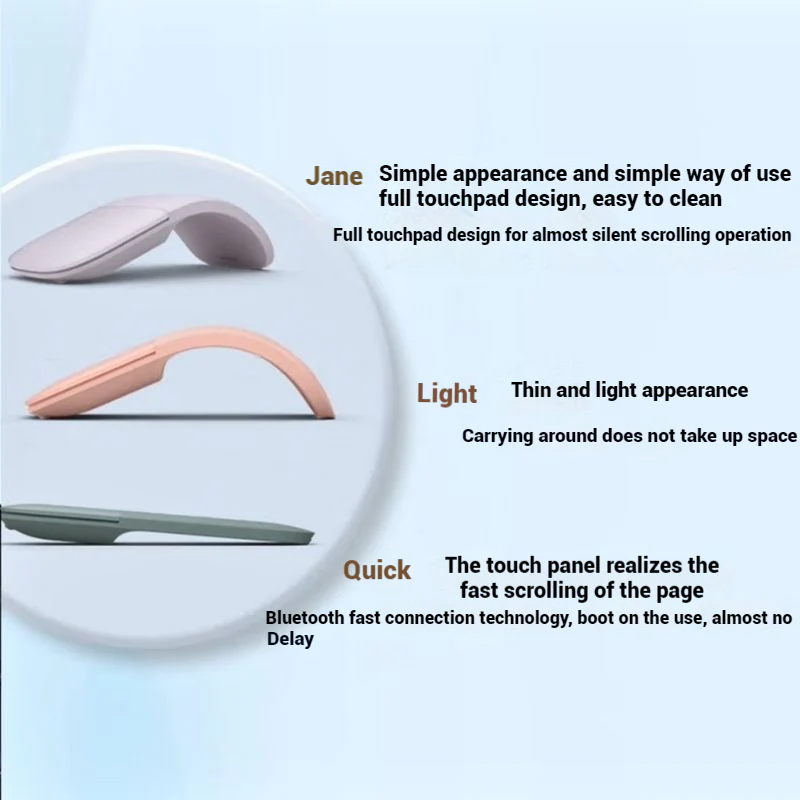 [Original] Microsoft Surface Arc Wireless Bluetooth Mouse - Image 4