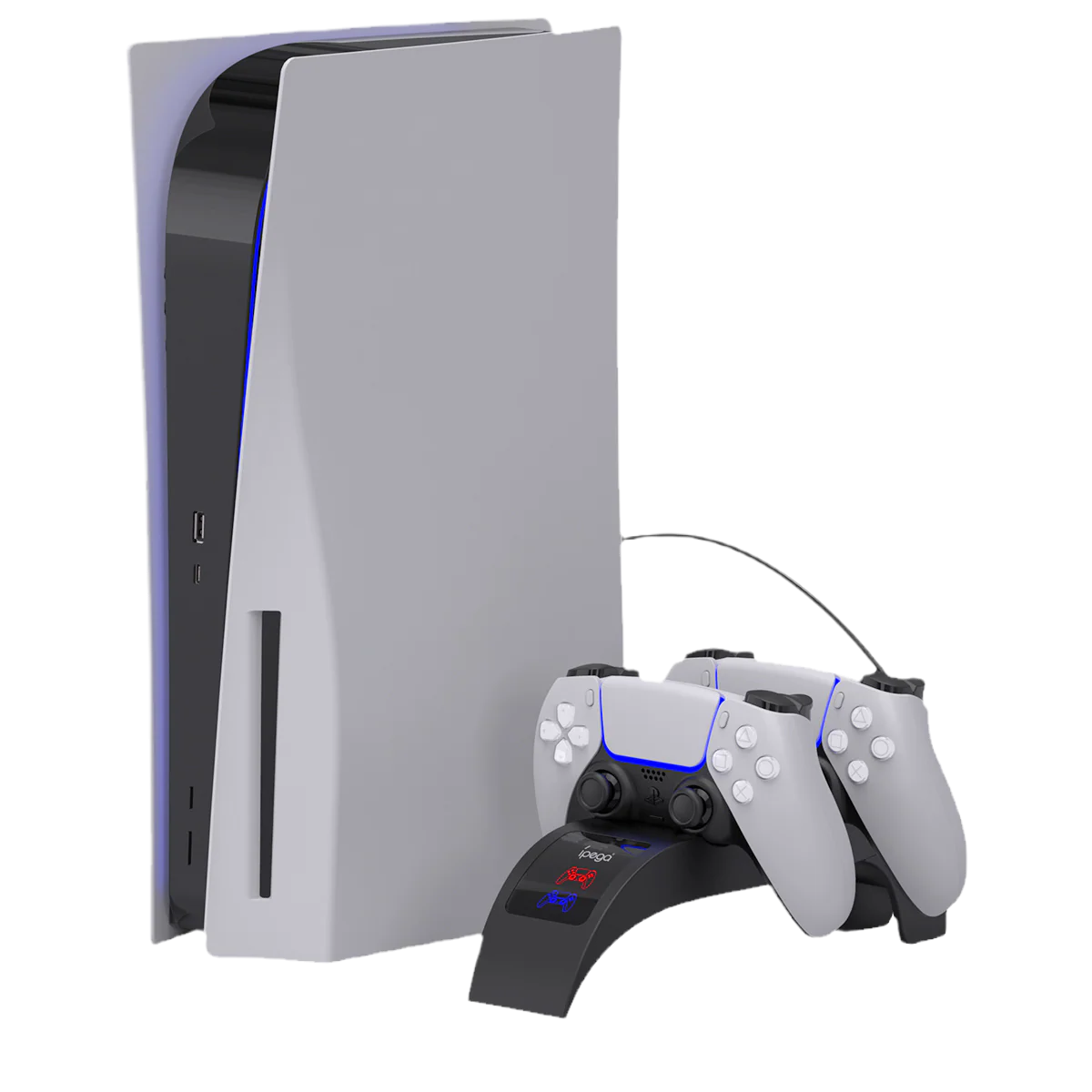 PlayStation 5 PS5 - Dual Controller Fast Dual Controller Fast Charging Dock Stand USB Station Base with Indicator Light - Image 4
