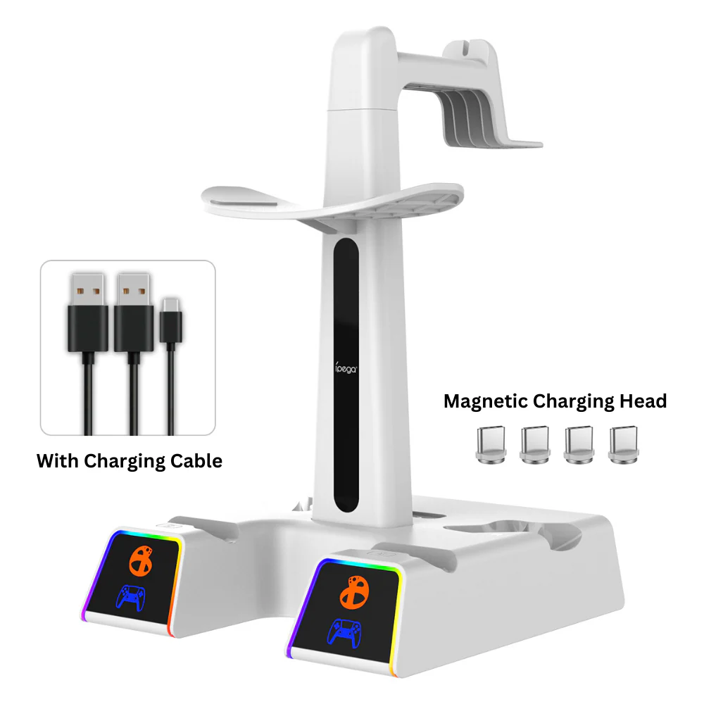 PlayStation PS VR 2 - All in One Storage Headset Controller Storage Stand With RGB Light - Image 2