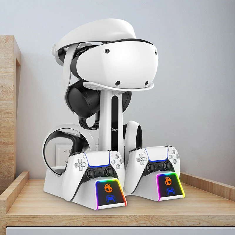 PlayStation PS VR 2 - All in One Storage Headset Controller Storage Stand With RGB Light - Image 3