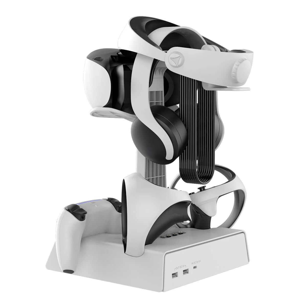 PlayStation PS VR 2 - All in One Storage Headset Controller Storage Stand With RGB Light - Image 5