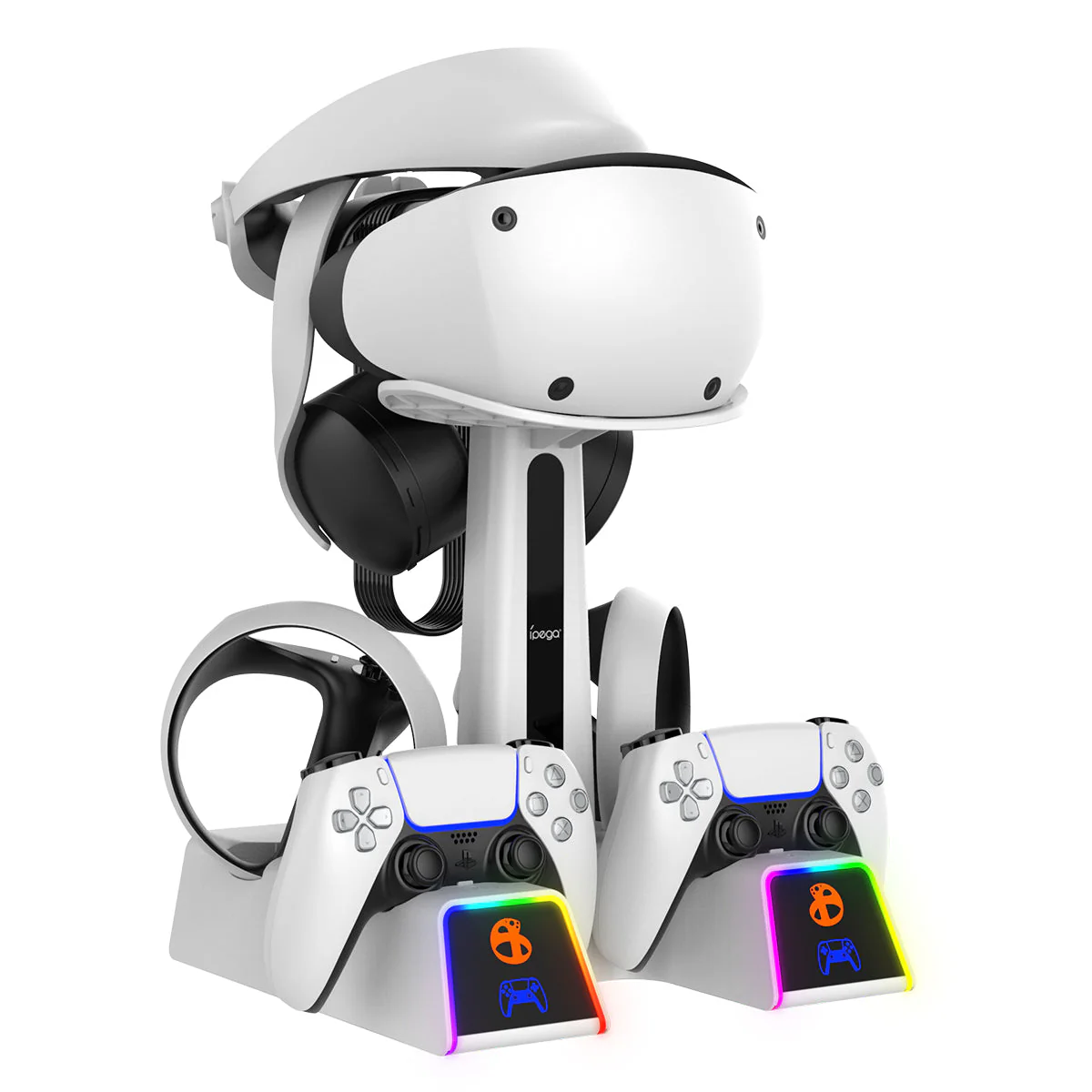 PlayStation PS VR 2 - All in One Storage Headset Controller Storage Stand With RGB Light - Image 8