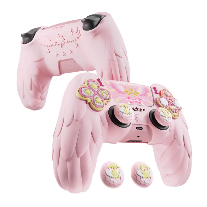 PlayStation PS5 Pro/Slim Cardcaptor Sakura Themed Controller Protective Soft Case – PP Material, Cute Anime Design