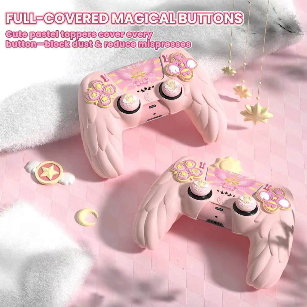 PlayStation PS5 Pro/Slim Cardcaptor Sakura Themed Controller Protective Soft Case – PP Material, Cute Anime Design - Image 3
