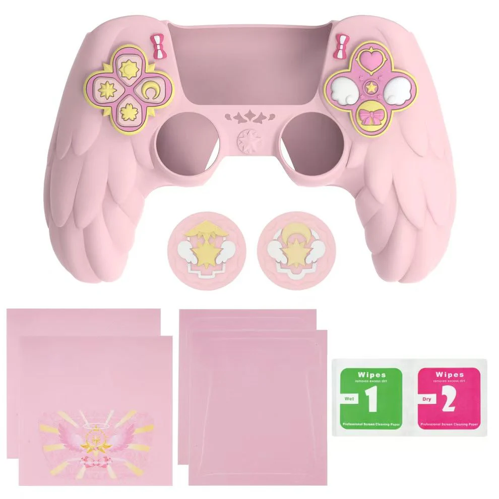 PlayStation PS5 Pro/Slim Cardcaptor Sakura Themed Controller Protective Soft Case – PP Material, Cute Anime Design - Image 6