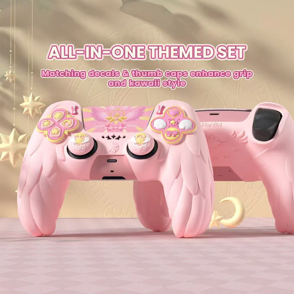 PlayStation PS5 Pro/Slim Cardcaptor Sakura Themed Controller Protective Soft Case – PP Material, Cute Anime Design - Image 7