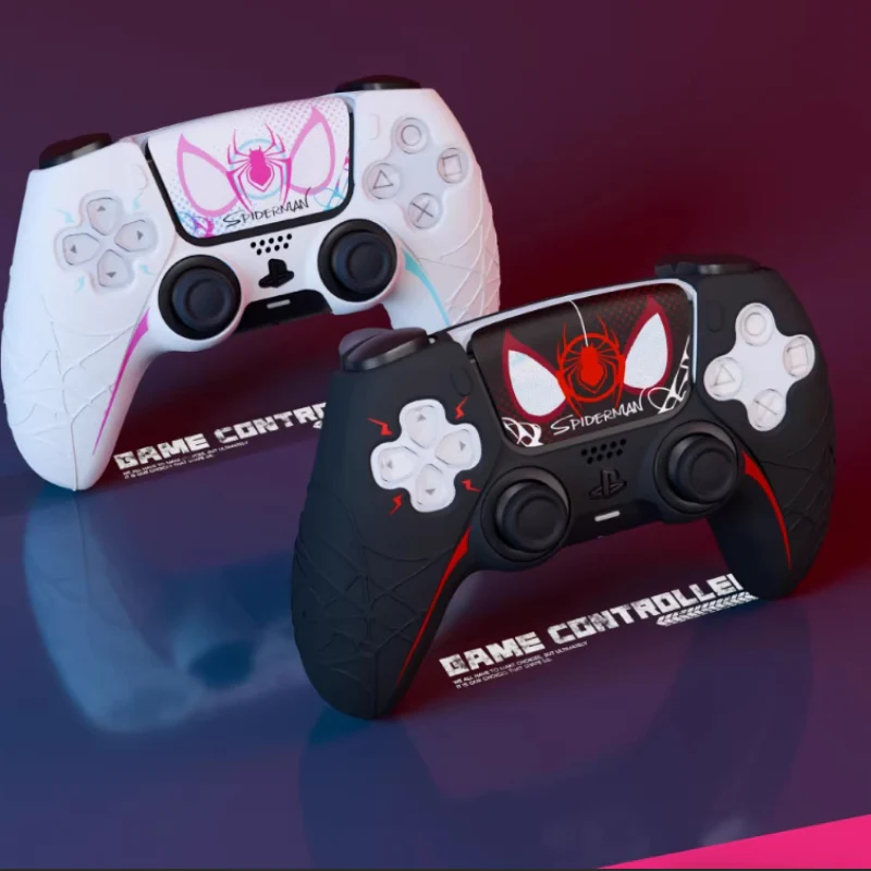 PlayStation PS5 Controller Spider-Man & Venom Silicone Grip Case – Anti-Slip | Touchpad Sticker & Thumb Grips Included - Image 2