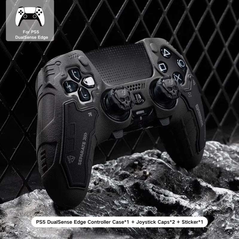 PlayStation PS5 DualSense Edge Silicone Protective Case – Tactical Squad Edition, Anti-Slip & Durable
