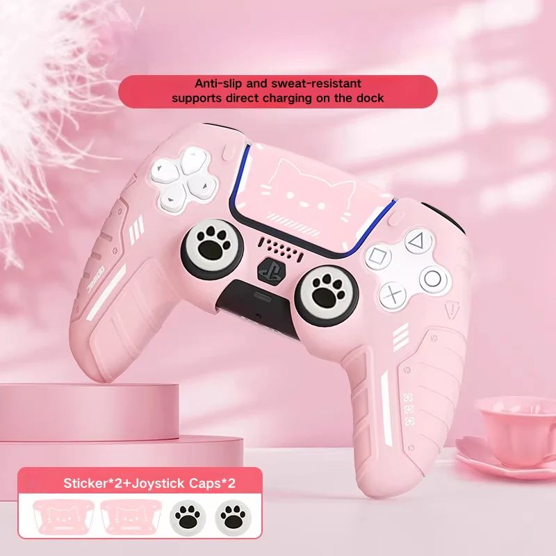 PlayStation PS5 DualSense Mechanical-Style Silicone Controller Case – Anti-Slip, Sweat-Resistant, Dock-Charging Compatible - Image 7
