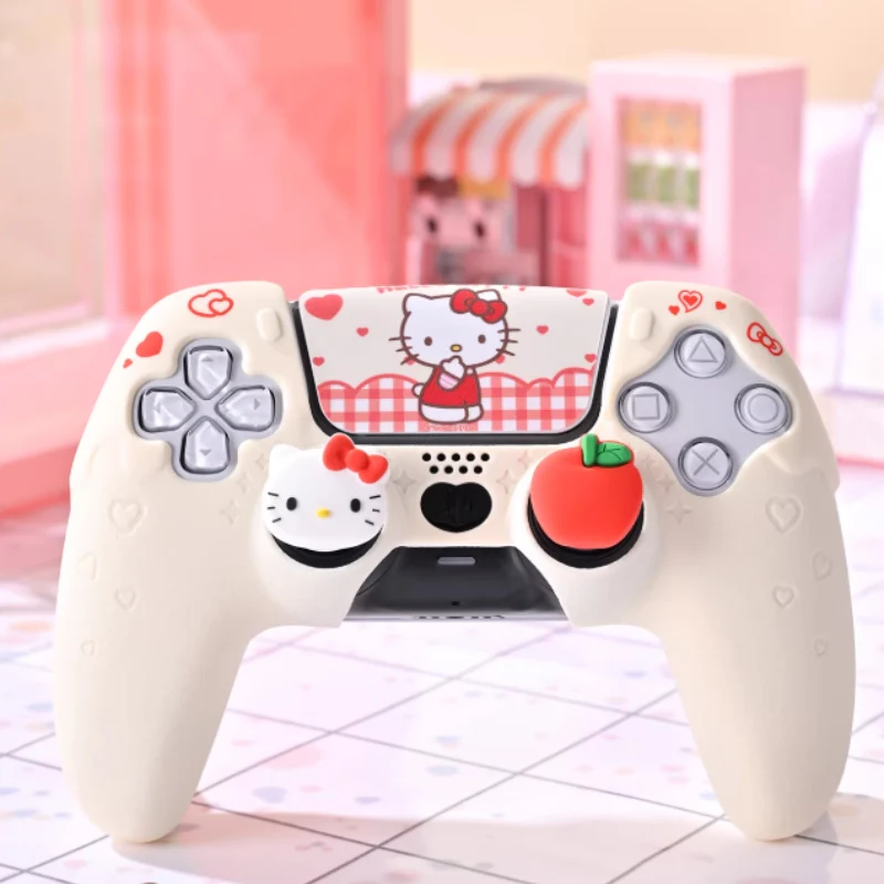 PlayStation PS5 Hello Kitty Silicone Anti-Slip Sticker Controller Protective Case - Image 3