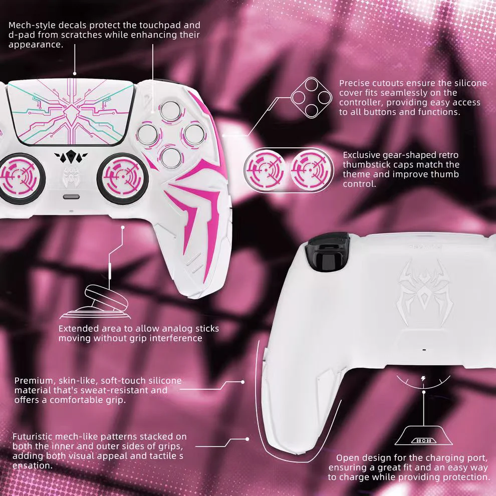 PlayStation PS5 - PlayVital Spiderman Silicone Anti-Slip Wireless Controller Cover - Image 3