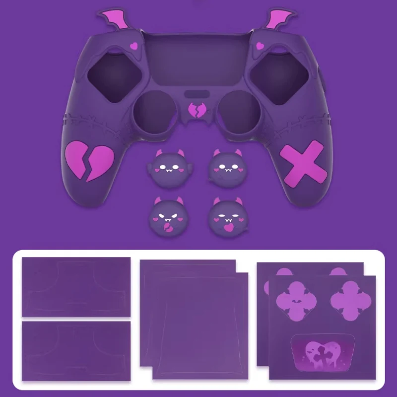 PlayStation PS5 Pro/Slim Gothic Demon Style Controller Case – Anti-Slip Durable PP Material Protective Shell - Image 3