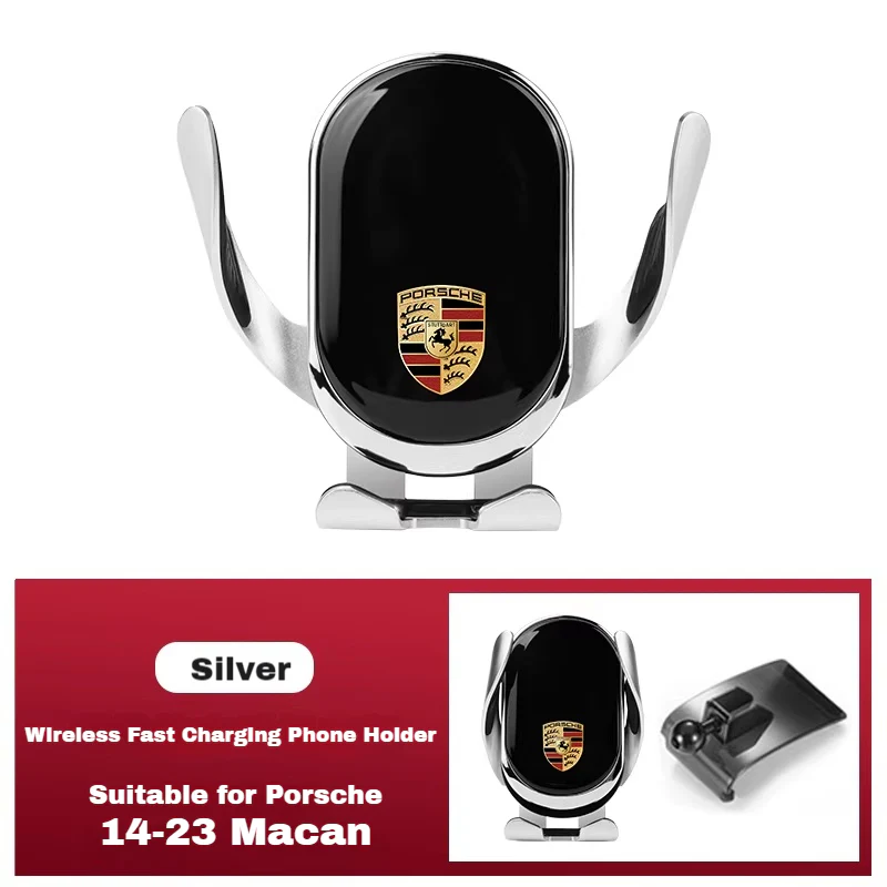 Porsche Car Dedicated Phone Holder – Smart Induction 15W Wireless Fast Charger For Cayen , Panamerane, 718, Macan - Image 8