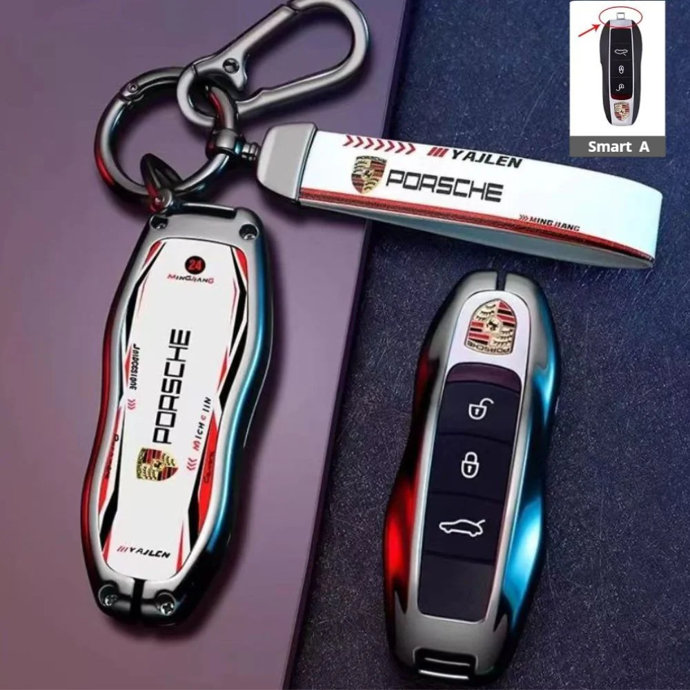 Porsche Stylish Racing-inspired Design Car Key Fob Case Cover For Cayenne, Macan, Panamera, 911, Taycan - Image 10