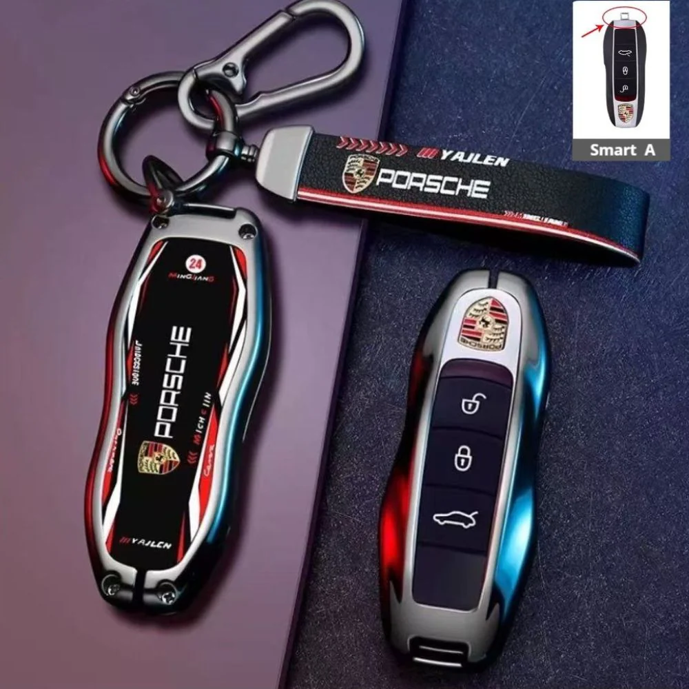 Porsche Stylish Racing-inspired Design Car Key Fob Case Cover For Cayenne, Macan, Panamera, 911, Taycan - Image 11