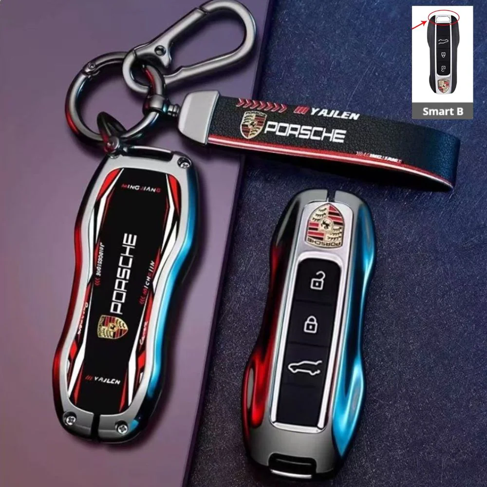 Porsche Stylish Racing-inspired Design Car Key Fob Case Cover For Cayenne, Macan, Panamera, 911, Taycan - Image 13