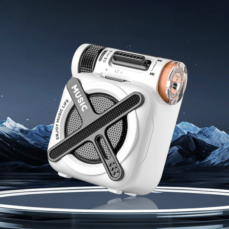 Portable Aluminum Alloy Outdoor Bluetooth Subwoofer Speaker with TF Card Slot