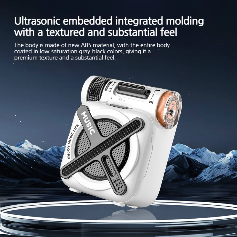 Portable Aluminum Alloy Outdoor Bluetooth Subwoofer Speaker with TF Card Slot - Image 7