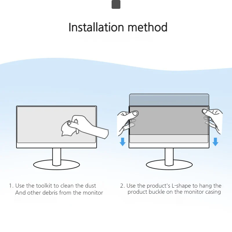 [Privacy] Hanging 27-inch Easy-install Acrylic Anti-spy Computer Monitor Screen Protector for iMac, Lenovo, Acer, Dell, Gigabyte, BenQ, HP & Asus - Image 7