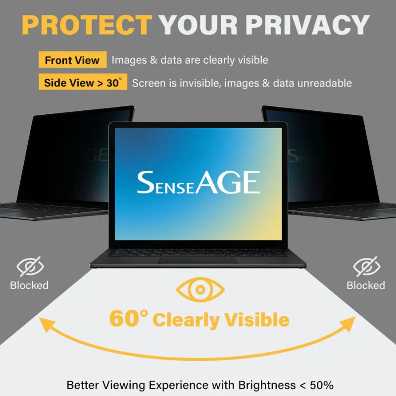 [Privacy][Magnetic Suction] Microsoft Surface Pro 7/7 Plus 12.3" - Removable/Reusable/Anti-glare/Anti Blue Light Screen Protector - Image 2
