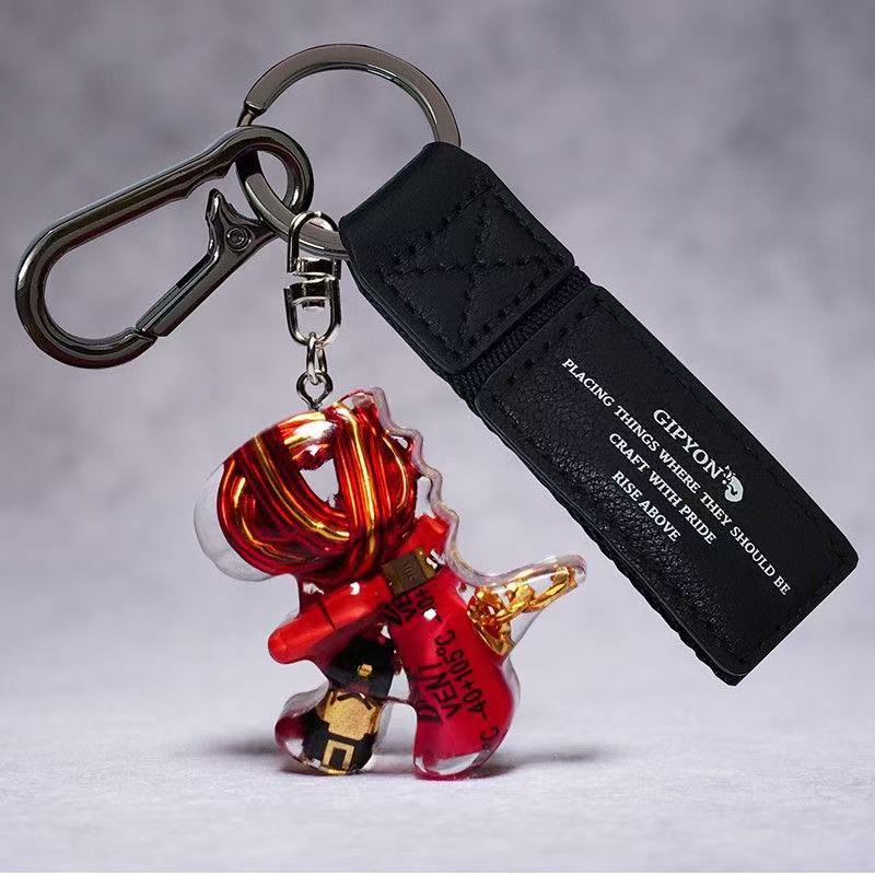 Cyberpunk Dino Car Keychain – Compact, Lightweight & Stylish - Image 2