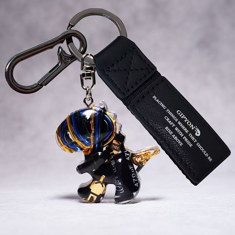 Cyberpunk Dino Car Keychain – Compact, Lightweight & Stylish - Image 5