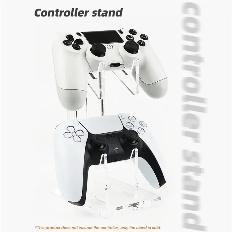 PS4 / Xbox One / Switch Game Controller Holder Desktop Gamepad Storage Holder - Transparent - Image 9