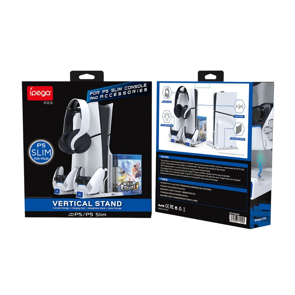 PS5 Charging Station Brakcet Base with Headphone Rack Dual Controller - Image 4