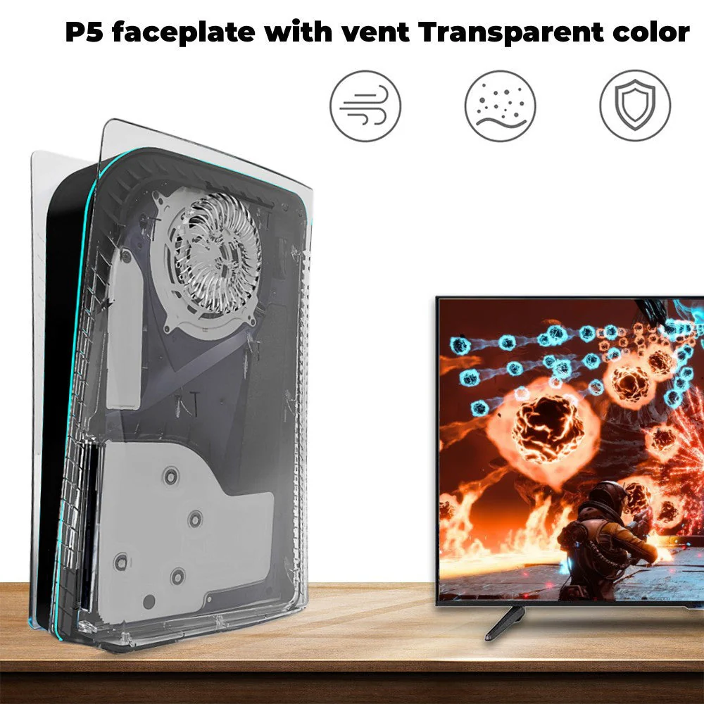 PS5 Shell Transparent Replacement Cover - Image 2