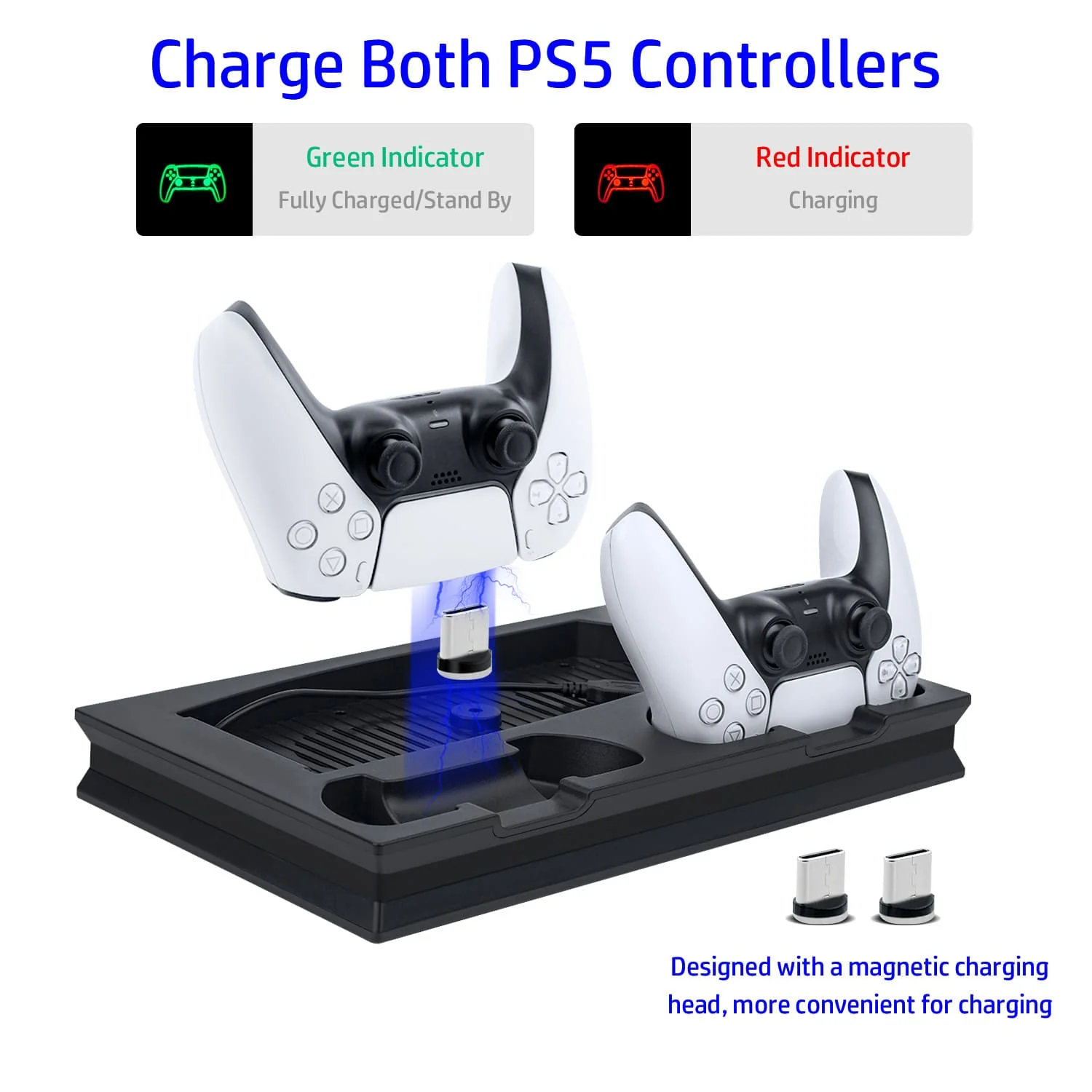 PS5 UHD/Digitial Edition Multifunctional LED Cooling Stand with Dual Controller Charging - Image 17