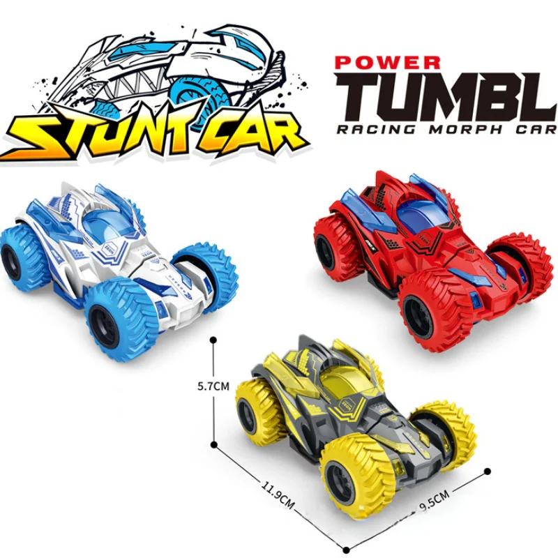 Racing Car Transforming Inertia Toy – 360° & Upright Rotating Stunt Vehicle for Toddlers - Image 6