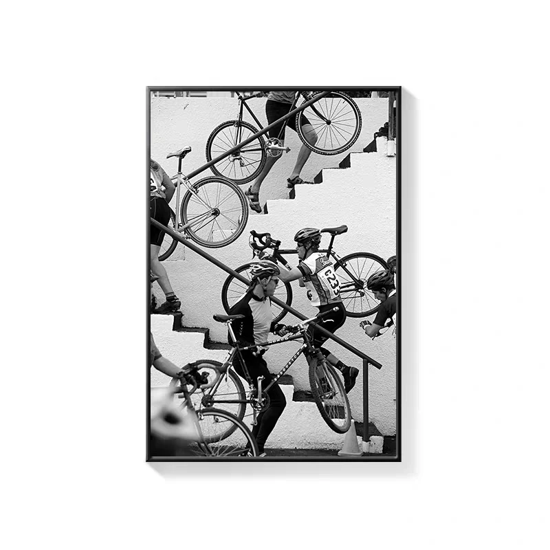 Road Cycling Wall Art Canvas Print – Tour De France Style Cycling Racing Bike Poster with Frame - Image 11