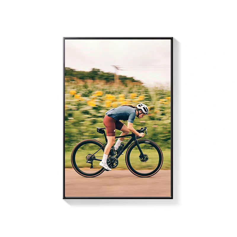 Road Cycling Wall Art Canvas Print – Tour De France Style Cycling Racing Bike Poster with Frame - Image 19