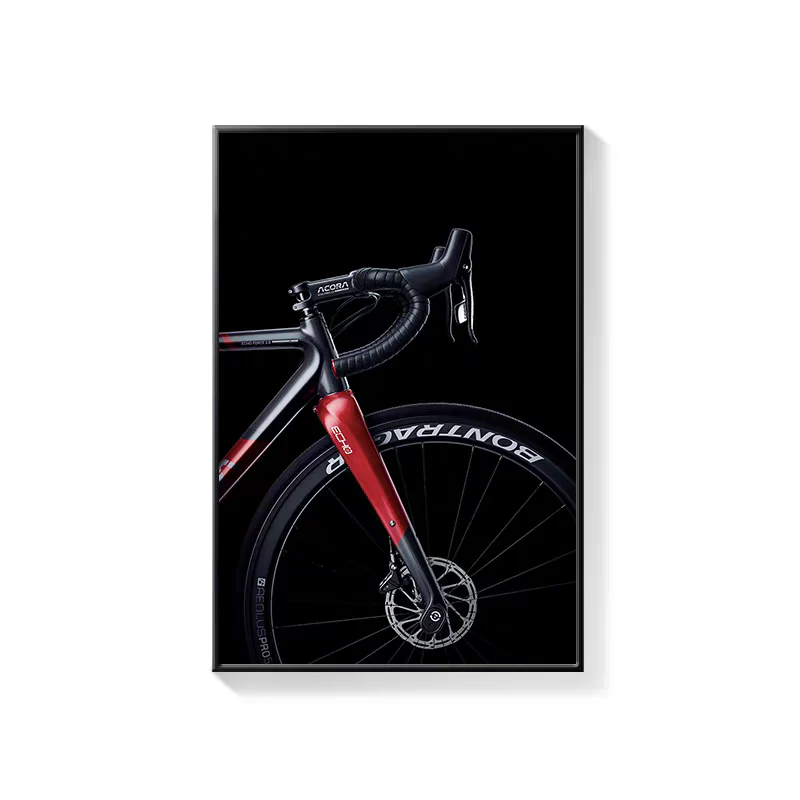 Road Cycling Wall Art Canvas Print – Tour De France Style Cycling Racing Bike Poster with Frame - Image 23
