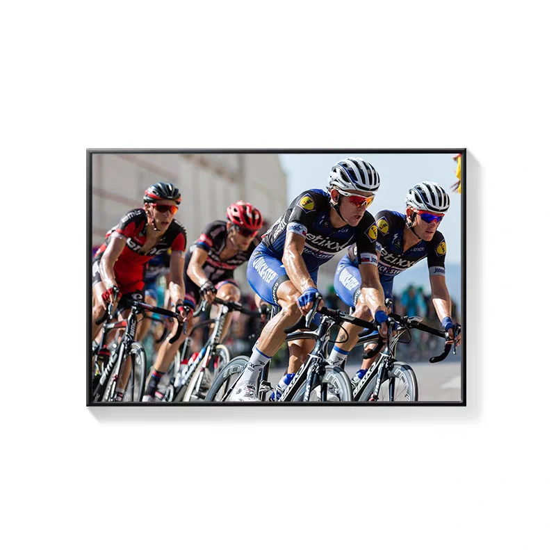Road Cycling Wall Art Canvas Print – Tour De France Style Cycling Racing Bike Poster with Frame - Image 29