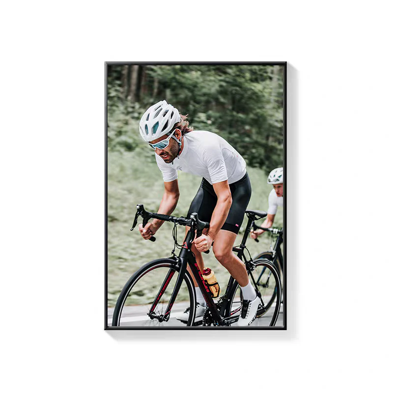 Road Cycling Wall Art Canvas Print – Tour De France Style Cycling Racing Bike Poster with Frame - Image 41